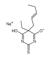 5-Ethyl-5-(2-pentenyl)-2-sodiothio-4,6(1H,5H)-pyrimidinedione结构式