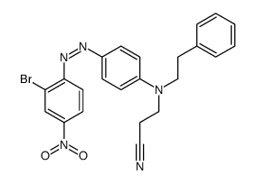 3-[[4-[(2-bromo-4-nitrophenyl)azo]phenyl](2-phenylethyl)amino]propiononitrile structure