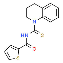 N-(3,4-dihydro-1(2H)-quinolinylcarbonothioyl)-2-thiophenecarboxamide结构式
