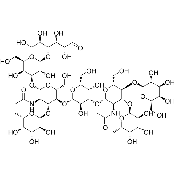 Difucosyllacto-N-neohexaose structure