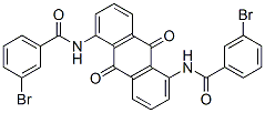 N,N'-(9,10-Dihydro-9,10-dioxoanthracene-1,5-diyl)bis[3-bromobenzamide]结构式