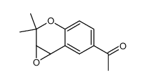 6-Acetyl-3,4-dihydro-2,2-dimethyl-3,4-epoxy-2H-benzo[b]pyran结构式