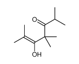 5-hydroxy-2,4,4,6-tetramethylhept-5-en-3-one Structure