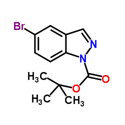 tert-Butyl 6-bromo-1H-indazole-1-carboxylate structure