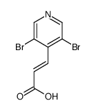 3-(3,5-dibromopyridin-4-yl)prop-2-enoic acid Structure