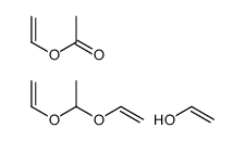 1,1-bis(ethenoxy)ethane,ethenol,ethenyl acetate Structure