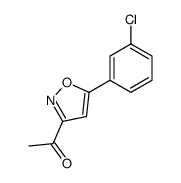 1-[5-(3-chlorophenyl)-1,2-oxazol-3-yl]ethanone Structure