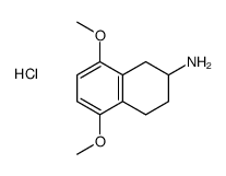 5,8-dimethoxy-1,2,3,4-tetrahydronaphthalen-2-amine,hydrochloride Structure