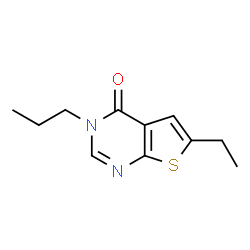 Thieno[2,3-d]pyrimidin-4(3H)-one, 6-ethyl-3-propyl- (9CI)结构式