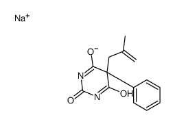 5-(2-Methyl-2-propenyl)-5-phenyl-2-sodiooxy-4,6(1H,5H)-pyrimidinedione Structure