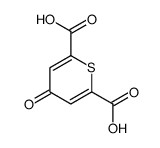 4-oxothiopyran-2,6-dicarboxylic acid Structure