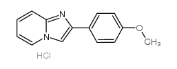 2-(p-Methoxyphenyl)imidazo(1,2-a)pyridineHCl结构式