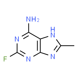 1H-Purin-6-amine,2-fluoro-8-methyl- (9CI)结构式