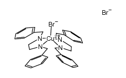 bromobis(N,N'-dibenzylethylenediamine)copper(II) bromide Structure