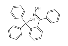 2-(α-hydroxy-benzhydryl)-benzophenone oxime Structure