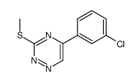 1,2,4-Triazine, 5-(3-chlorophenyl)-3-(methylthio)-结构式