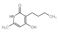 2(1H)-Pyridinone,3-butyl-4-hydroxy-6-methyl-结构式