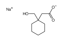 sodium,2-[1-(hydroxymethyl)cyclohexyl]acetate结构式