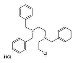 benzyl-(2-chloroethyl)-[2-(dibenzylamino)ethyl]azanium,chloride结构式
