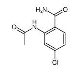 2-Acetylamino-4-chlor-benzoesaeure-amid Structure