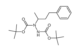 N-(3-phenyl-1-methylpropyl)-N'-(tert-butoxycarbonyl)hydrazinecarboxylic acid tert-butyl ester Structure