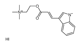 2-[(E)-3-(1H-indol-3-yl)prop-2-enoyl]oxyethyl-trimethylazanium,iodide结构式