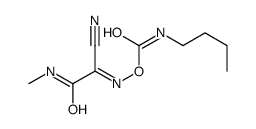 [[1-cyano-2-(methylamino)-2-oxoethylidene]amino] N-butylcarbamate Structure