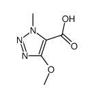(9ci)-4-甲氧基-1-甲基-1H-1,2,3-噻唑-5-羧酸结构式