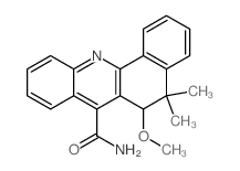 6-methoxy-5,5-dimethyl-6H-benzo[c]acridine-7-carboxamide结构式