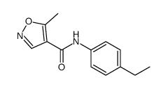 4-Isoxazolecarboxamide,N-(4-ethylphenyl)-5-methyl-(9CI) Structure