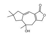 (7aS,8S)-5,6,7,7a,8,9-Hexahydro-8-hydroxy-6,6,8-trimethylazuleno[5,6-c]furan-3(1H)-one Structure