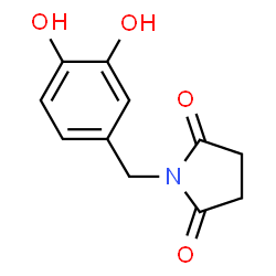 2,5-Pyrrolidinedione, 1-[(3,4-dihydroxyphenyl)methyl]- (9CI) structure