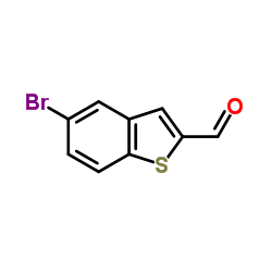 5-溴苯并[b]噻吩-2-甲醛结构式