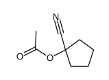 1-ACETOXYCYCLOPENTANECARBONITRILE Structure