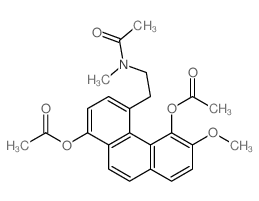 Acetamide, N-[2-[1,5-bis(acetyloxy)-6-methoxy-4-phenanthrenyl]ethyl]-N-methyl-结构式