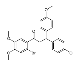 2'-bromo-4',5'-dimethoxy-3,3-bis-(4-methoxyphenyl)propiophenone结构式