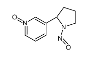 3-[(2S)-1-nitrosopyrrolidin-2-yl]-1-oxidopyridin-1-ium结构式
