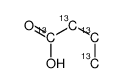 butanoic acid-13C4 Structure