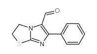 6-苯基-2,3-二氢咪唑[2,1-B] 噻唑-5-甲醛结构式