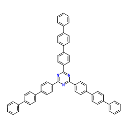 2,4,6-tris[4-(4-phenylphenyl)phenyl]-1,3,5-triazine Structure
