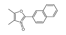 4,5-Dimethyl-2-naphthalen-2-yloxazole 3-oxide结构式