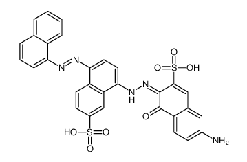 7-Amino-4-hydroxy-3-[[4-(1-naphtylazo)-7-sulfo-1-naphtyl]azo]-2-naphthalenesulfonic acid结构式