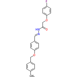 2-(4-Fluorophenoxy)-N'-[(E)-{4-[(4-methylbenzyl)oxy]phenyl}methylene]acetohydrazide结构式