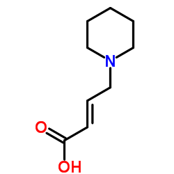 (2E)-4-(1-Piperidinyl)-2-butenoic acid structure