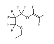 1-ethylsulfanyl-1,1,2,2,3,3-hexafluoro-3-(1,2,2-trifluoroethenoxy)propane结构式