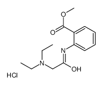 methyl 2-[[2-(diethylamino)acetyl]amino]benzoate,hydrochloride Structure