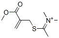 Methanaminium,N-[1-[[2-(methoxycarbonyl)-2-propenyl]thio]ethylidene]-N-methyl- (9CI) picture