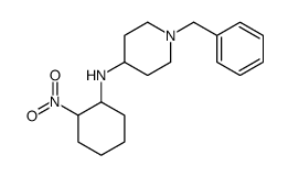 1-benzyl-N-(2-nitrocyclohexyl)piperidin-4-amine结构式