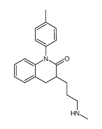 3-(3-methylamino-propyl)-1-p-tolyl-3,4-dihydro-1H-quinolin-2-one结构式