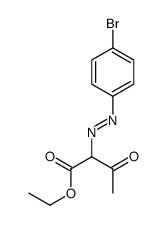ethyl 2-[(4-bromophenyl)diazenyl]-3-oxobutanoate Structure